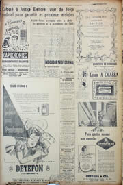 Página do jornal Unitário de novembro de 1947