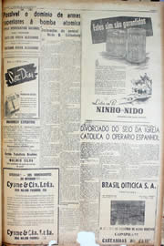 Página do jornal Unitário de novembro de 1947