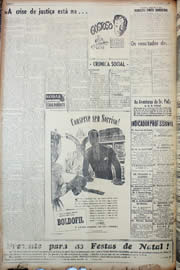 Página do jornal Unitário de dezembro de 1947