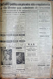 Página do jornal Unitário de dezembro de 1947