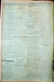 Página do jornal Unitário de janeiro de 1949