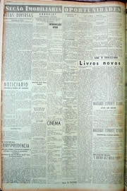 Página do jornal Unitário de janeiro de 1949