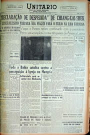 Página do jornal Unitário de janeiro de 1949