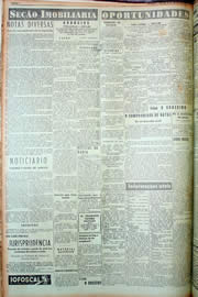 Página do jornal Unitário de janeiro de 1949