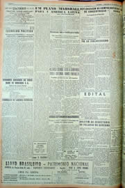 Página do jornal Unitário de janeiro de 1949