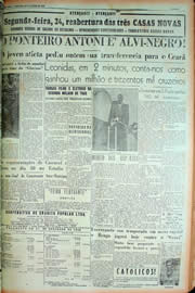 Página do jornal Unitário de janeiro de 1949
