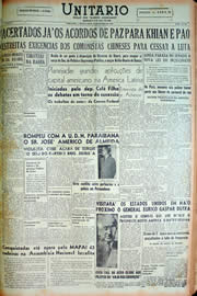 Página do jornal Unitário de janeiro de 1949