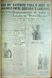 Página do jornal Unitário de janeiro de 1949