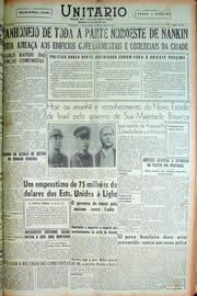 Página do jornal Unitário de janeiro de 1949