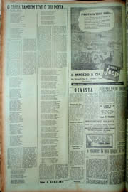 Página do jornal Unitário de janeiro de 1949