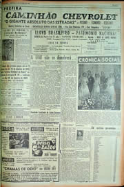 Página do jornal Unitário de janeiro de 1949