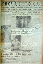 Página do jornal Unitário de fevereiro de 1949