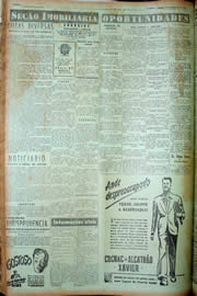 Página do jornal Unitário de fevereiro de 1949