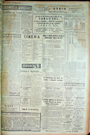 Página do jornal Unitário de fevereiro de 1949