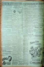 Página do jornal Unitário de fevereiro de 1949