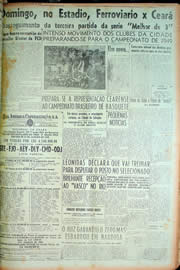 Página do jornal Unitário de fevereiro de 1949