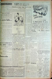 Página do jornal Unitário de fevereiro de 1949