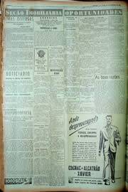 Página do jornal Unitário de fevereiro de 1949