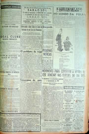 Página do jornal Unitário de fevereiro de 1949