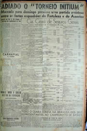Página do jornal Unitário de março de 1949