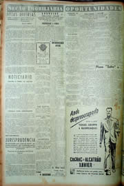 Página do jornal Unitário de março de 1949