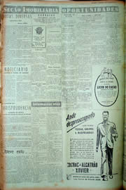 Página do jornal Unitário de março de 1949