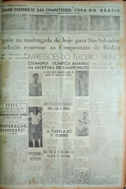 Página do jornal Unitário de março de 1949