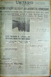 Página do jornal Unitário de março de 1949