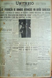 Página do jornal Unitário de março de 1949