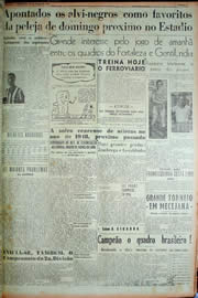 Página do jornal Unitário de março de 1949