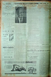 Página do jornal Unitário de março de 1949