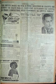 Página do jornal Unitário de março de 1949