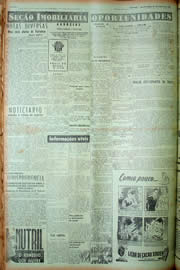 Página do jornal Unitário de março de 1949