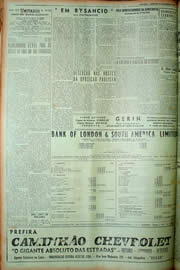 Página do jornal Unitário de março de 1949