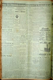 Página do jornal Unitário de março de 1949