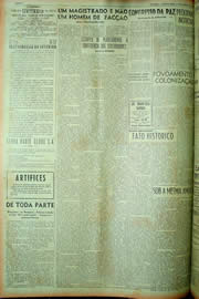 Página do jornal Unitário de março de 1949