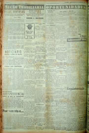 Página do jornal Unitário de março de 1949
