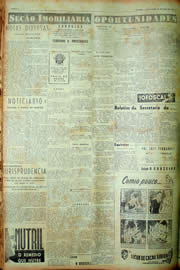 Página do jornal Unitário de abril de 1949
