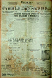Página do jornal Unitário de abril de 1949