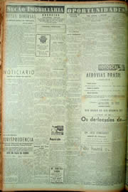Página do jornal Unitário de abril de 1949