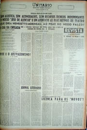 Página do jornal Unitário de abril de 1949