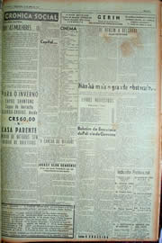 Página do jornal Unitário de abril de 1949