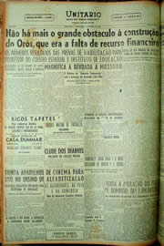 Página do jornal Unitário de abril de 1949