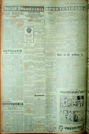 Página do jornal Unitário de abril de 1949