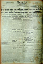 Página do jornal Unitário de abril de 1949