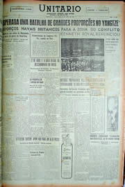 Página do jornal Unitário de abril de 1949