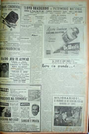 Página do jornal Unitário de abril de 1949