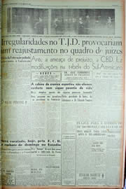 Página do jornal Unitário de abril de 1949