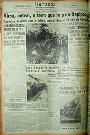 Página do jornal Unitário de abril de 1949
