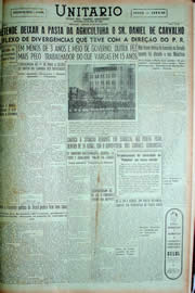 Página do jornal Unitário de abril de 1949